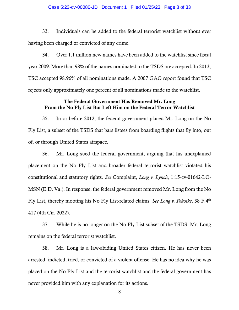 Page 8 from Saadiq Long Complaint Against Oklahoma City Police