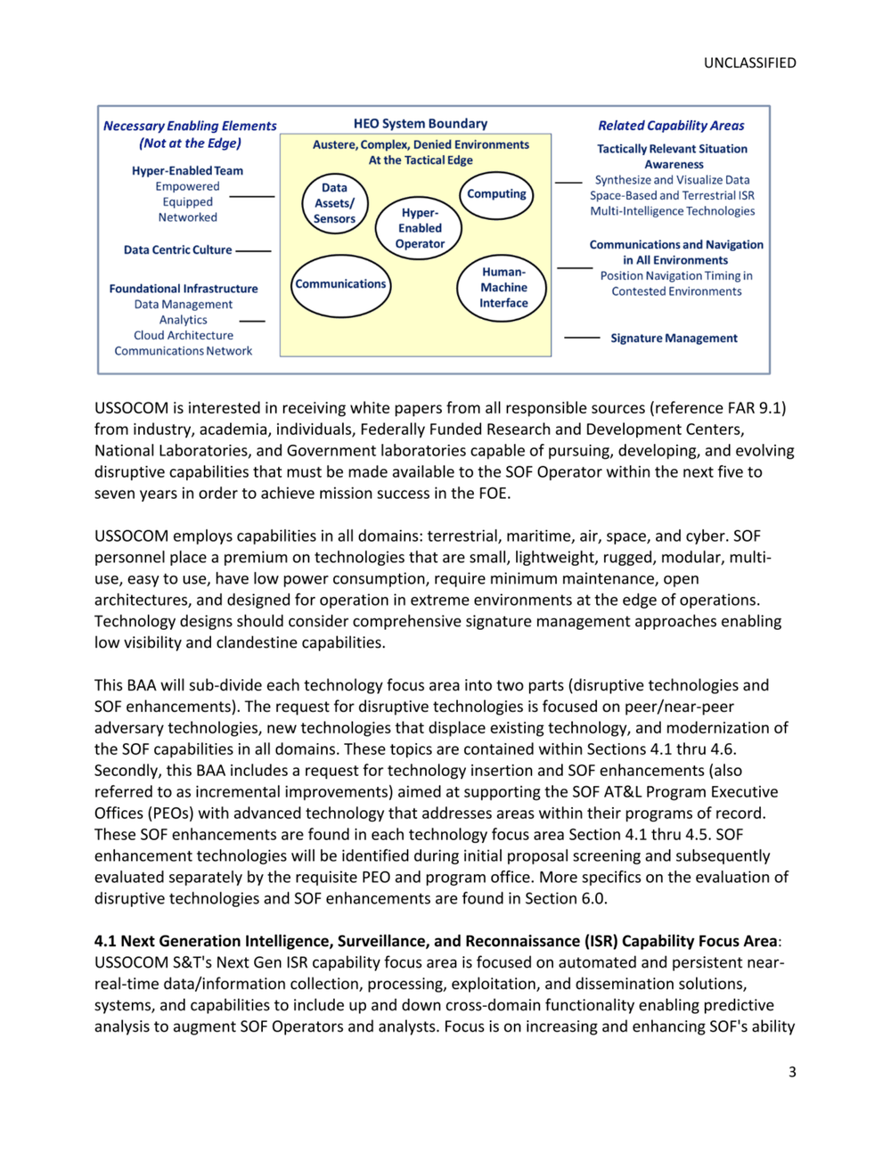 Page 3 from U.S. SOCOM Procurement Document Announcing Desire to Utilize Deepfakes