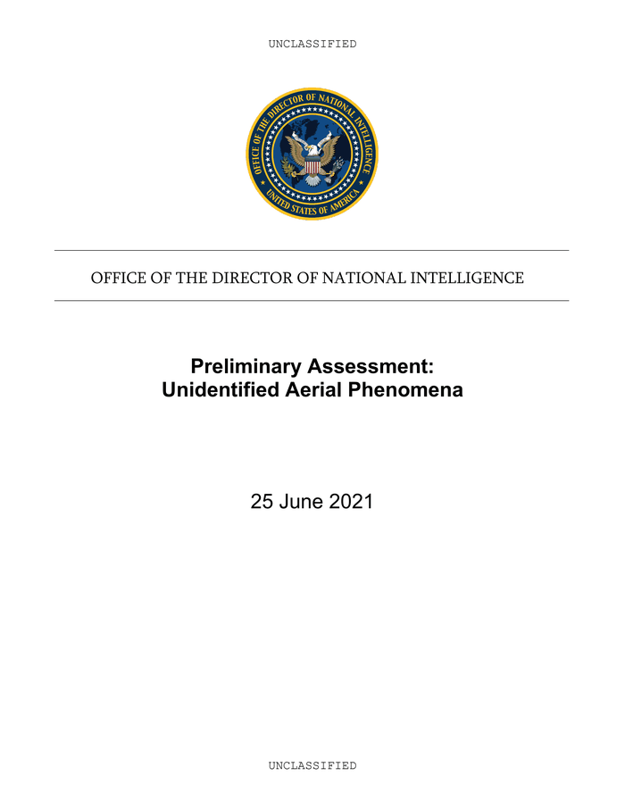 ODNI Prelimary Assessment: Unidentified Aerial Phenomena | DocumentCloud