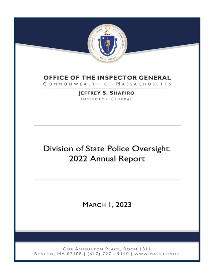 Division-of-State-Police-Oversight-2022-Annual-Report - DocumentCloud