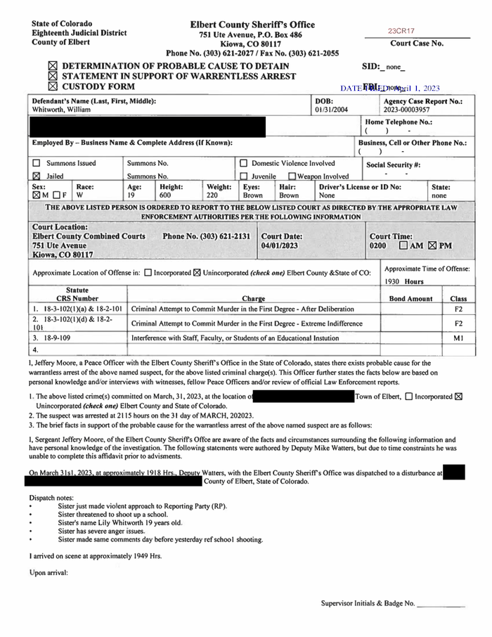 RELEASE_23CR17Whitworth William Affidavit - DocumentCloud