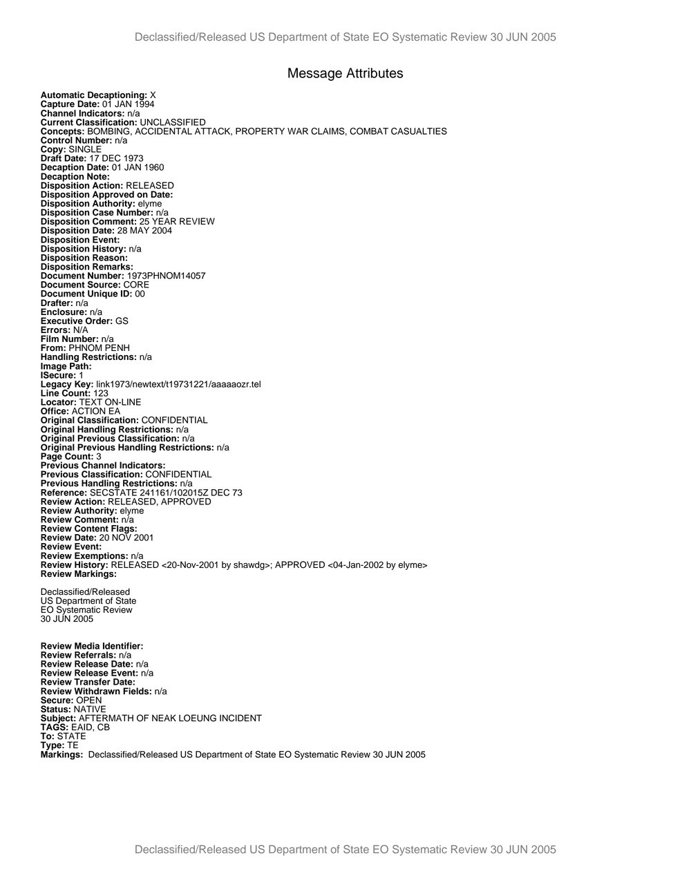 Page 26 from Declassified-State-Department-Telegrams-Related-To-The-Bombing-Of-Neak-Luong