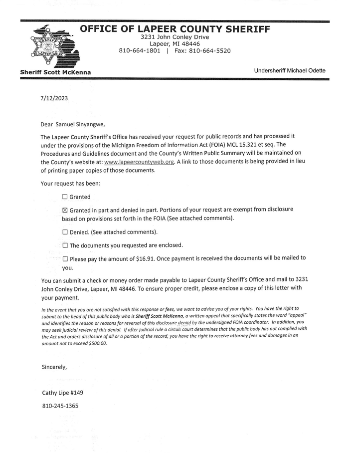 Foia Response Letter001 Documentcloud 2159