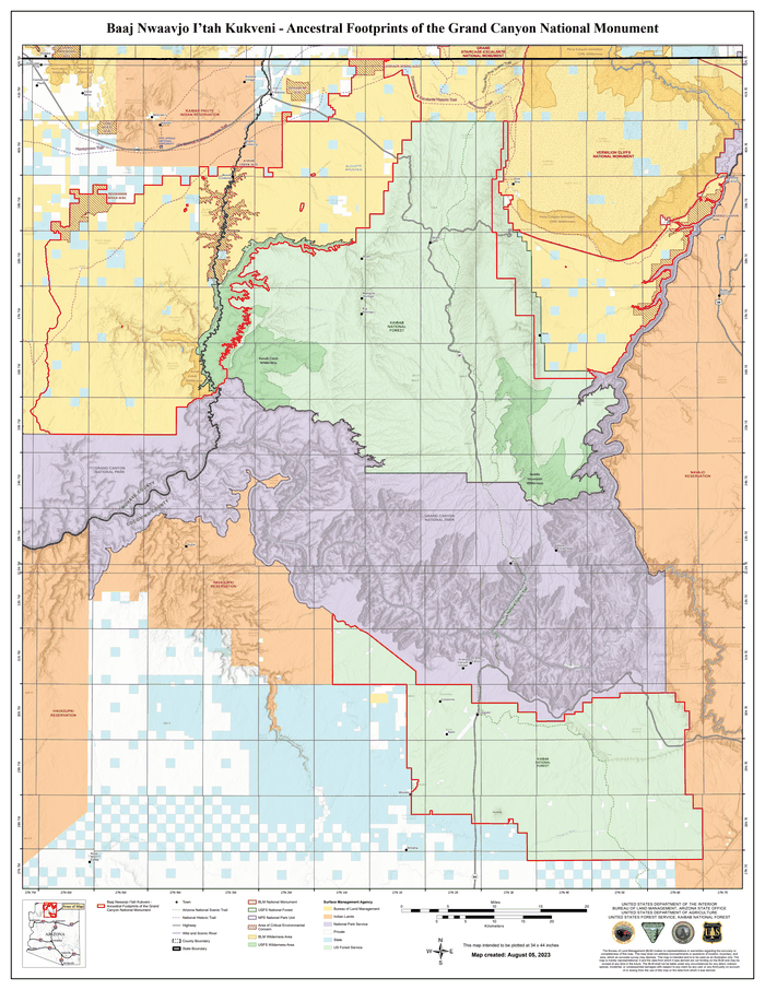 Embargoed Map Of Az National Monument - Documentcloud