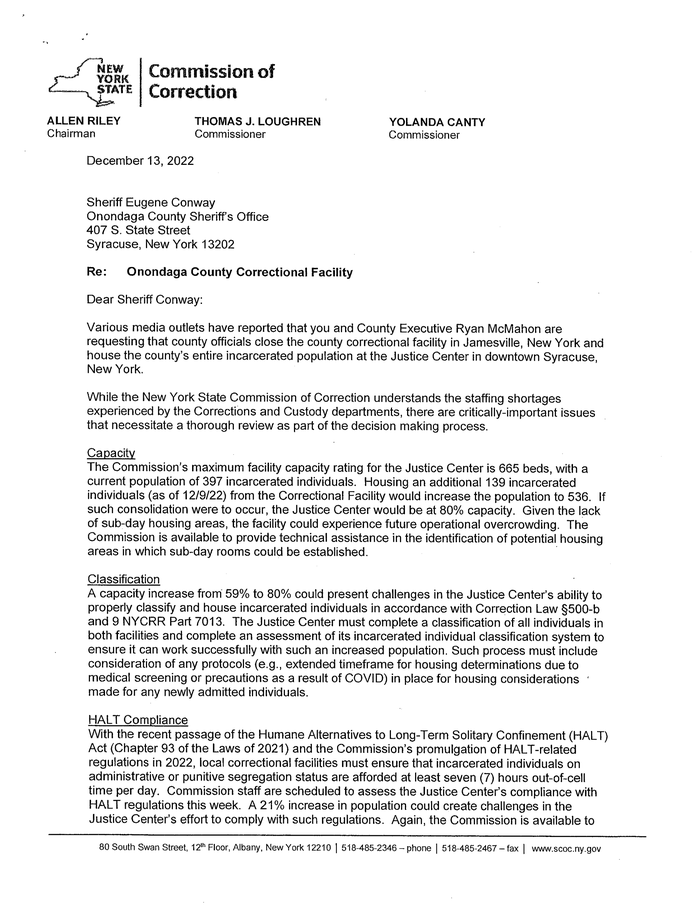 SCOC Letter to County Executive - DocumentCloud