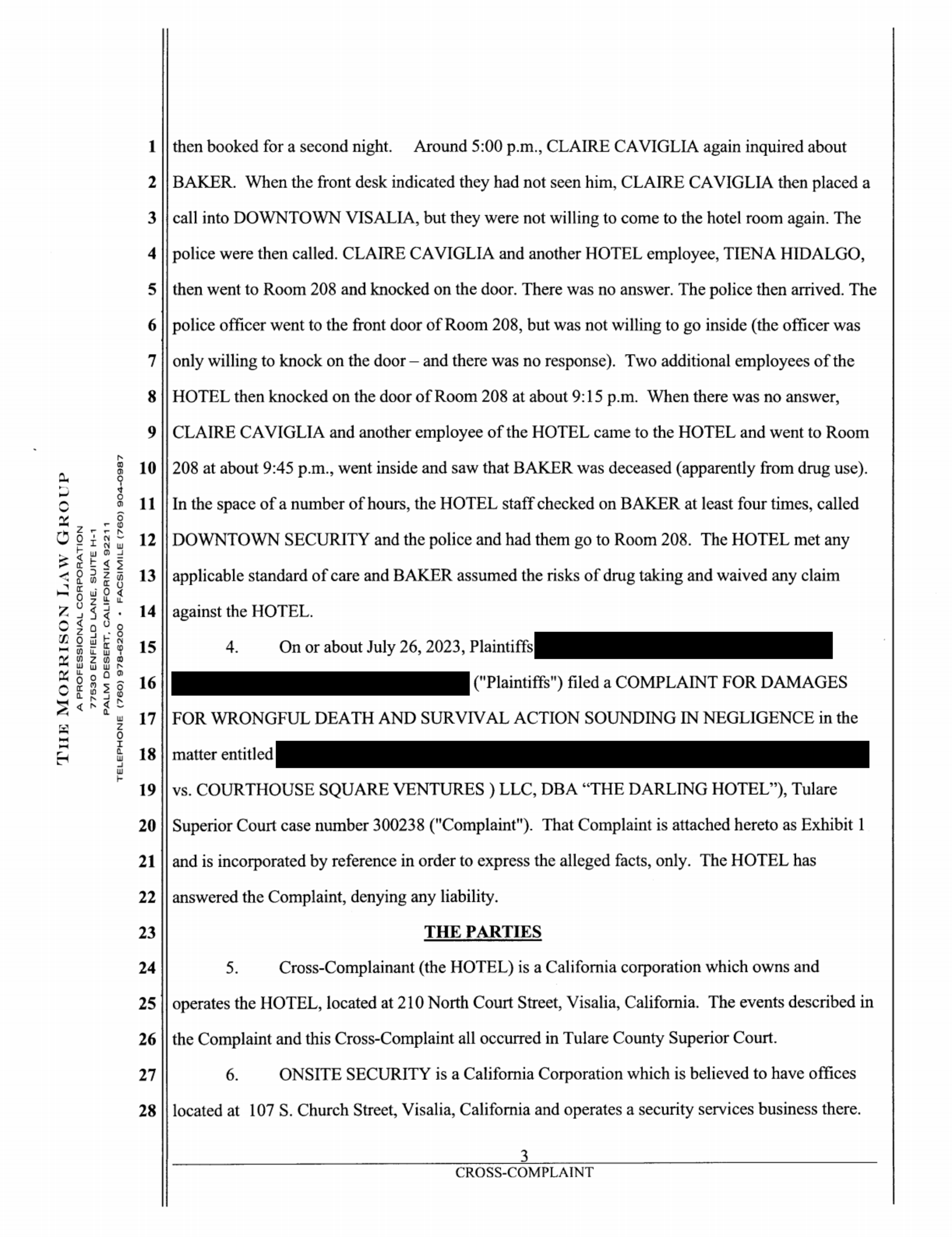 Page 3 of 2023-08-22 Cross-Complaint by the Darling Group