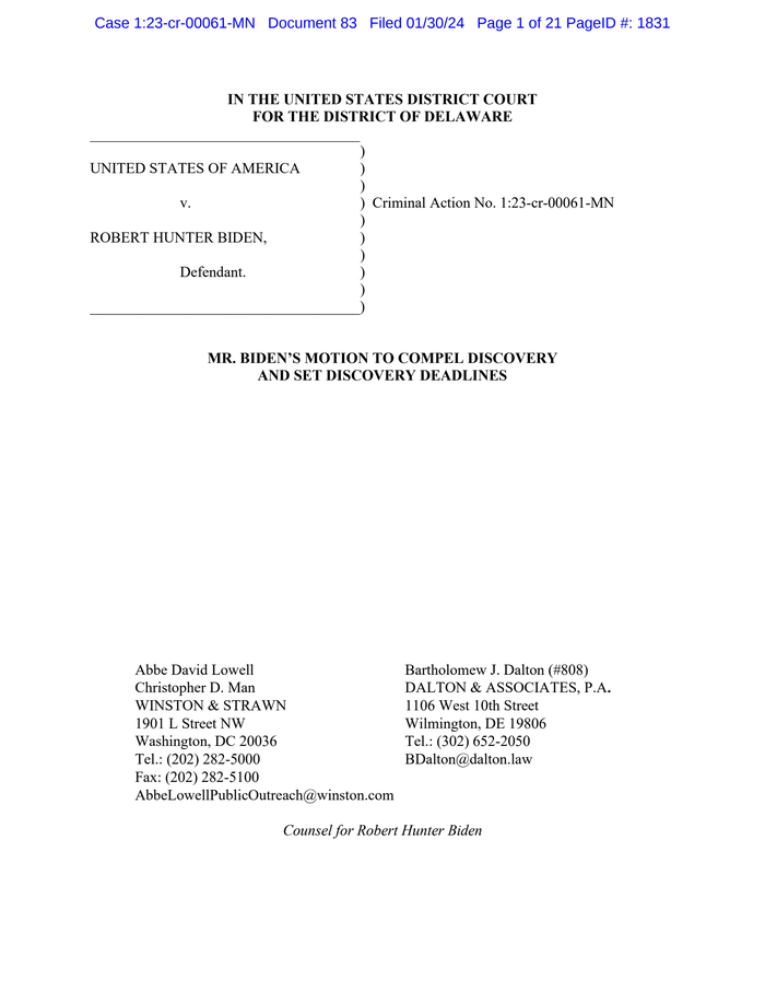 MOTION to Compel Discovery and Set Discovery Deadlines - DocumentCloud