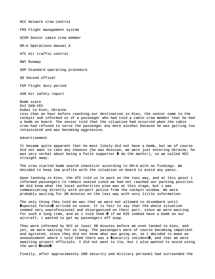 Page 1 of FlyDubai-Leak-Documents