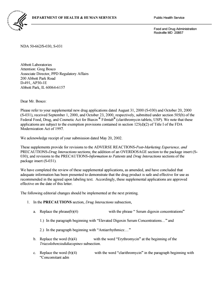 NDA050662-31-Labeling Revision-Letter - DocumentCloud