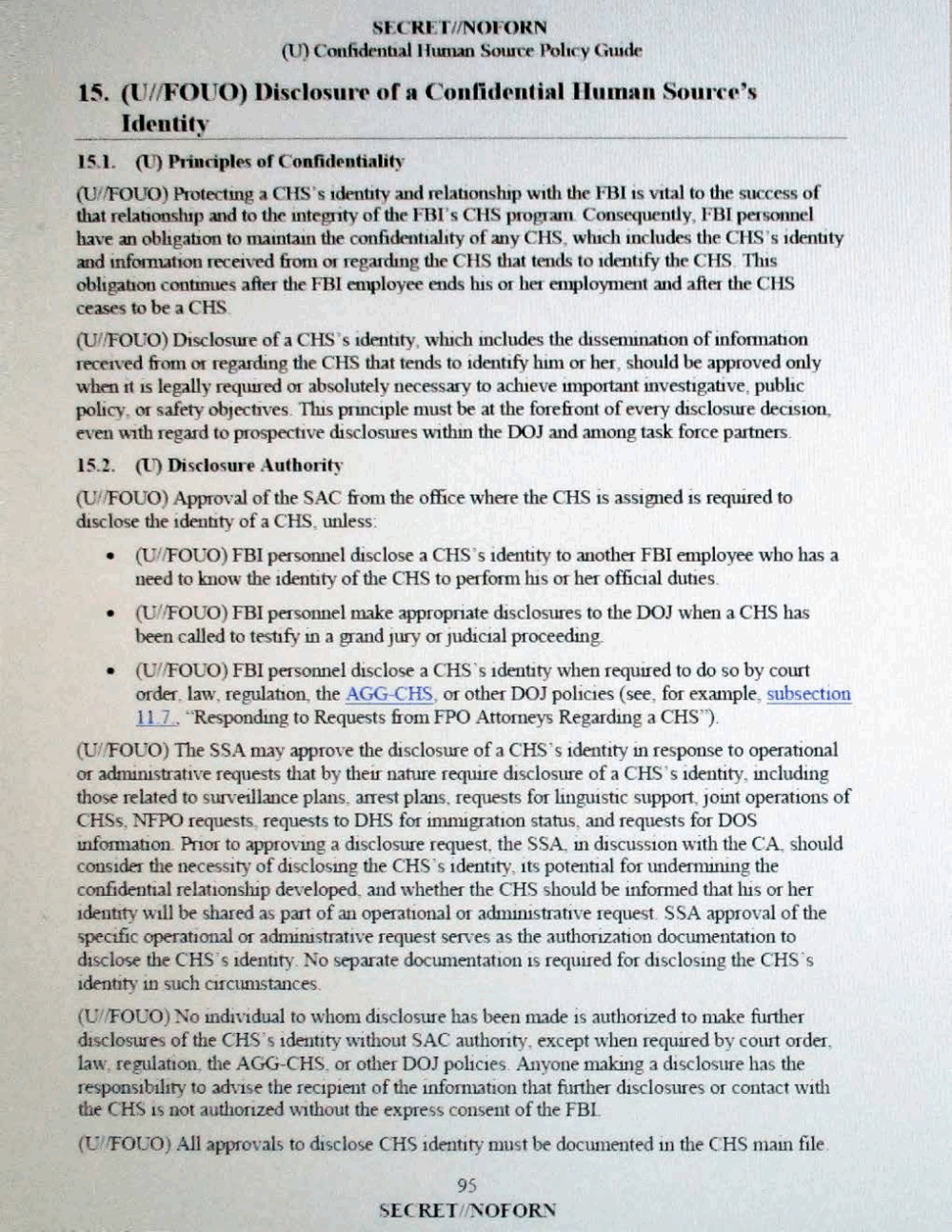 Page 105 from Confidential Human Source Policy Guide