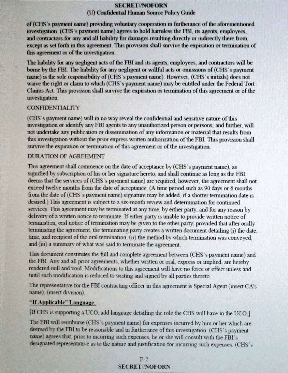 Page 193 from Confidential Human Source Policy Guide