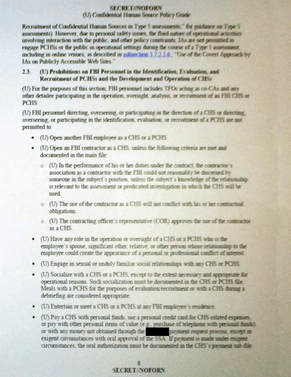 Page 20 from Confidential Human Source Policy Guide