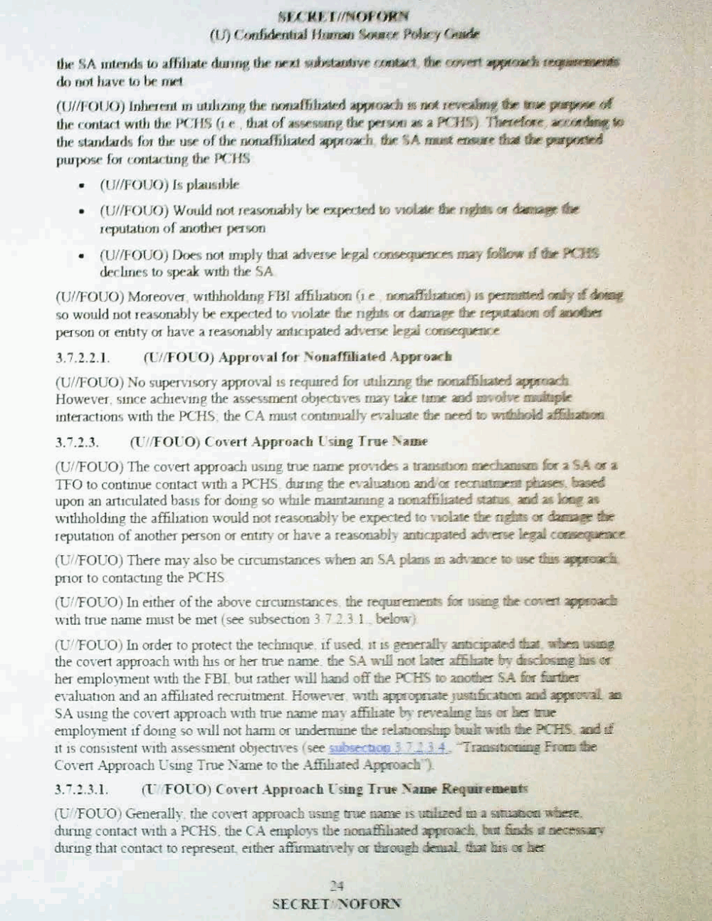 Page 36 from Confidential Human Source Policy Guide