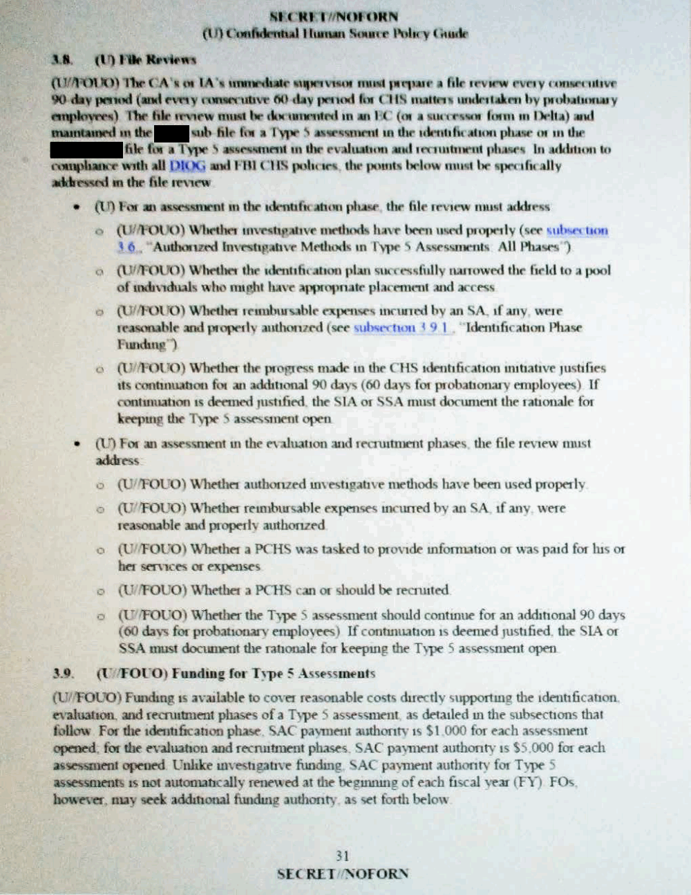Page 43 from Confidential Human Source Policy Guide