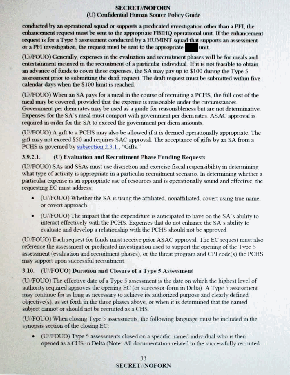 Page 45 from Confidential Human Source Policy Guide