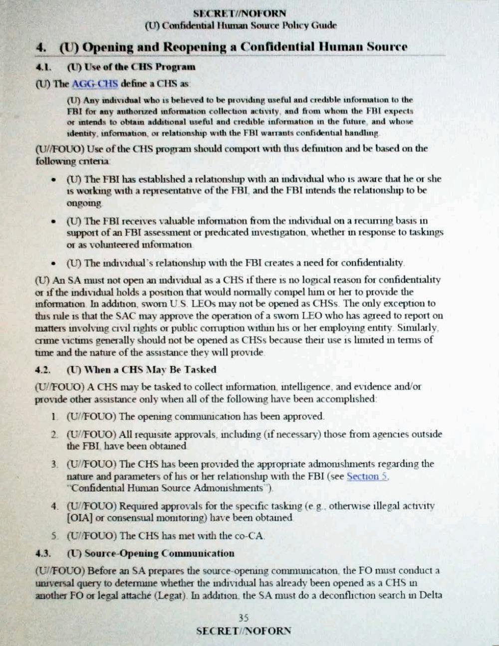 Page 47 from Confidential Human Source Policy Guide