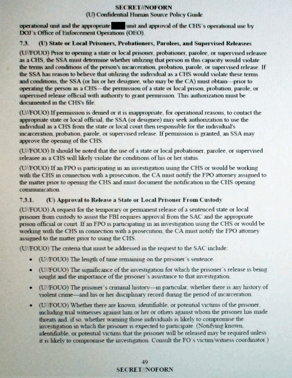 Page 60 from Confidential Human Source Policy Guide