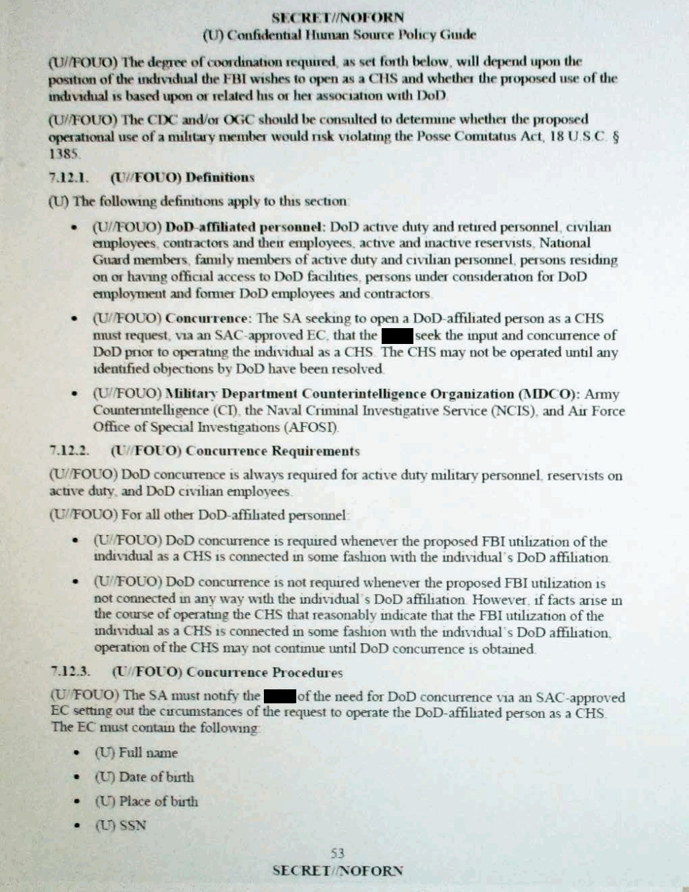 Page 64 from Confidential Human Source Policy Guide