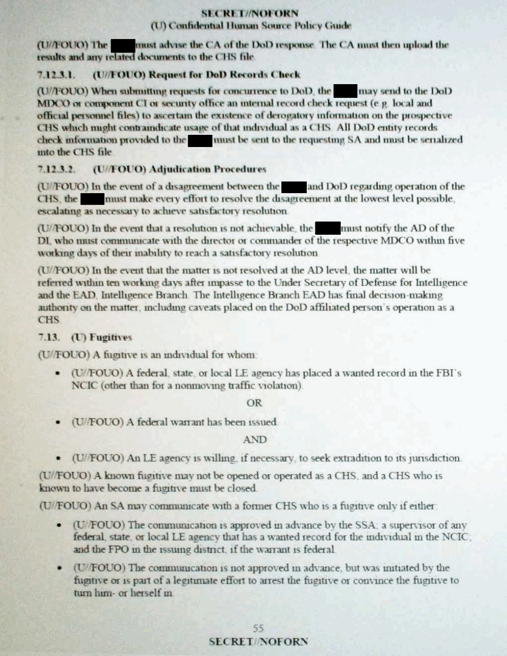 Page 66 from Confidential Human Source Policy Guide