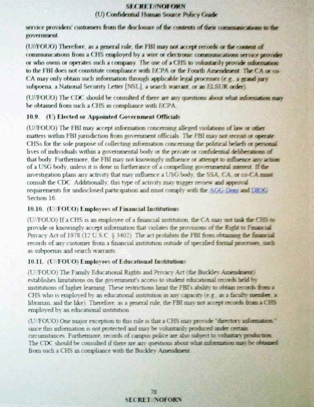 Page 88 from Confidential Human Source Policy Guide