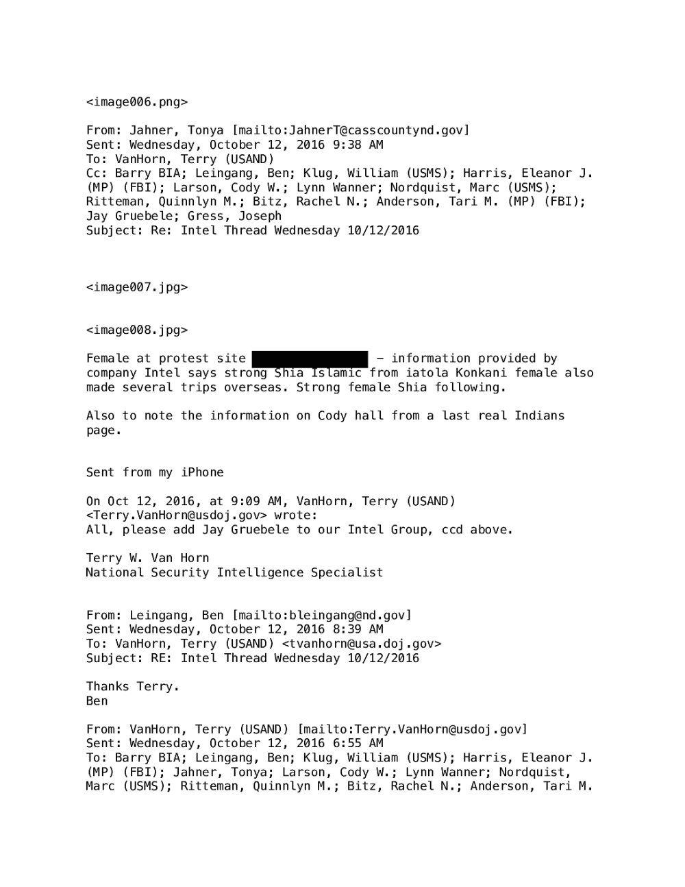 Page 11 from Intel Group Email Thread