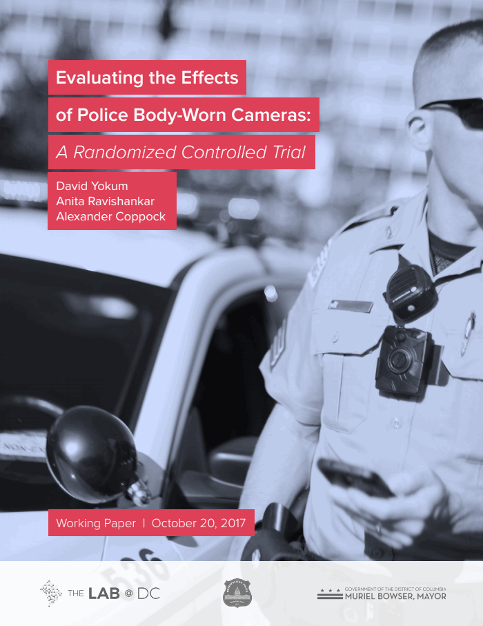 Page 1 of D.C. studies impact of police worn body cameras