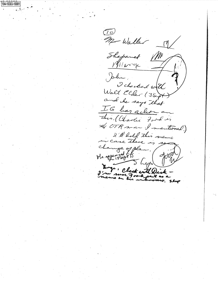 Page 1 of FILE ON FORD, CHARLES/RFK-MAFIA