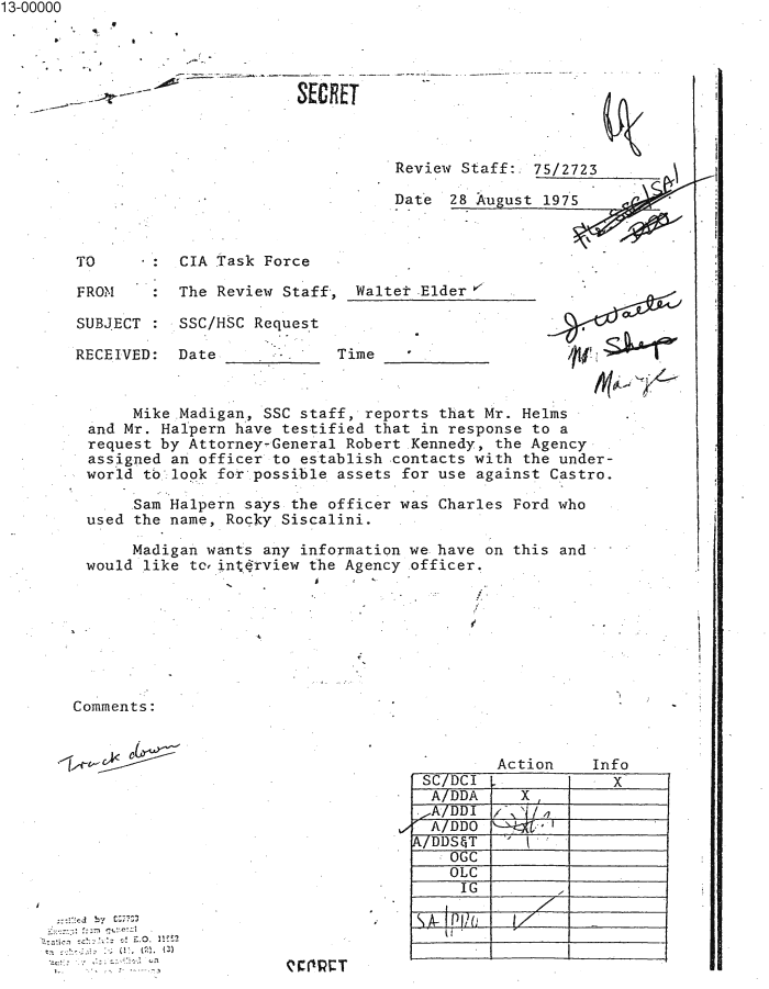 Page 2 of FILE ON FORD, CHARLES/RFK-MAFIA