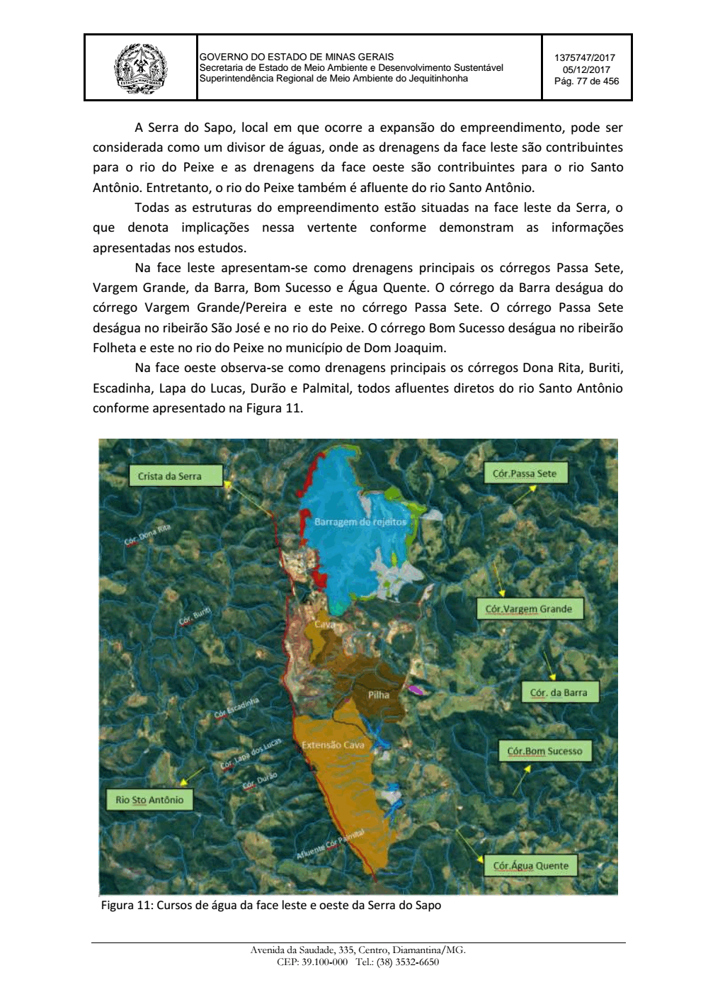 Page 77 from Parecer único da Secretaria de estado de Meio Ambiente e Desenvolvimento Sustentável (SEMAD)