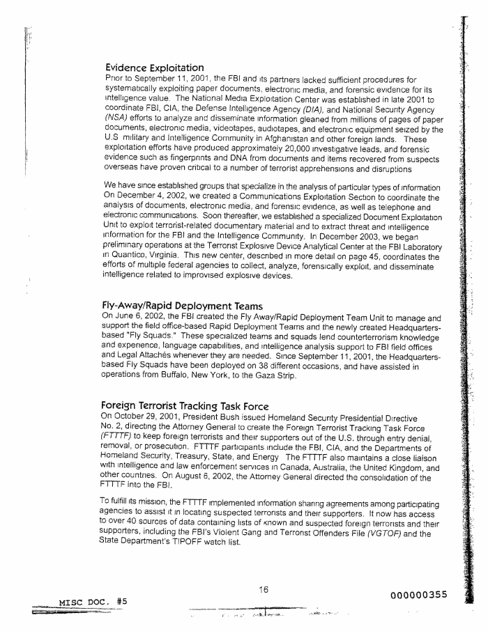 Page 22 of FBI Vault FBI Report Apr 2004