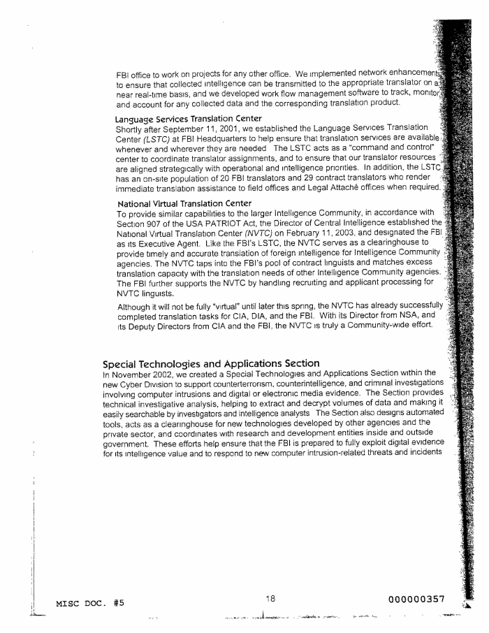 Page 24 of FBI Vault FBI Report Apr 2004