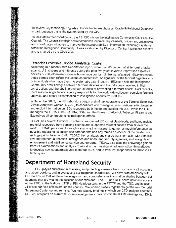 Page 51 of FBI Vault FBI Report Apr 2004