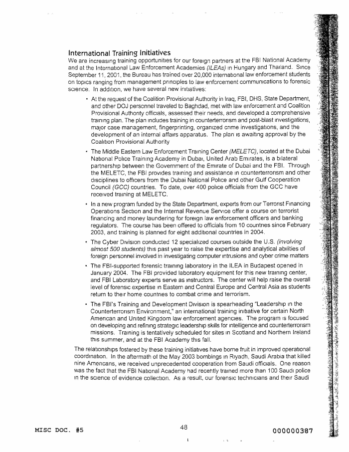 Page 54 of FBI Vault FBI Report Apr 2004