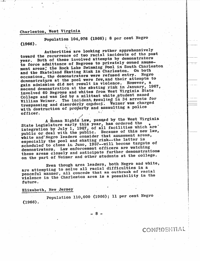 Page 16 of Hoover letter and FBI analysis on 1960s social unrest