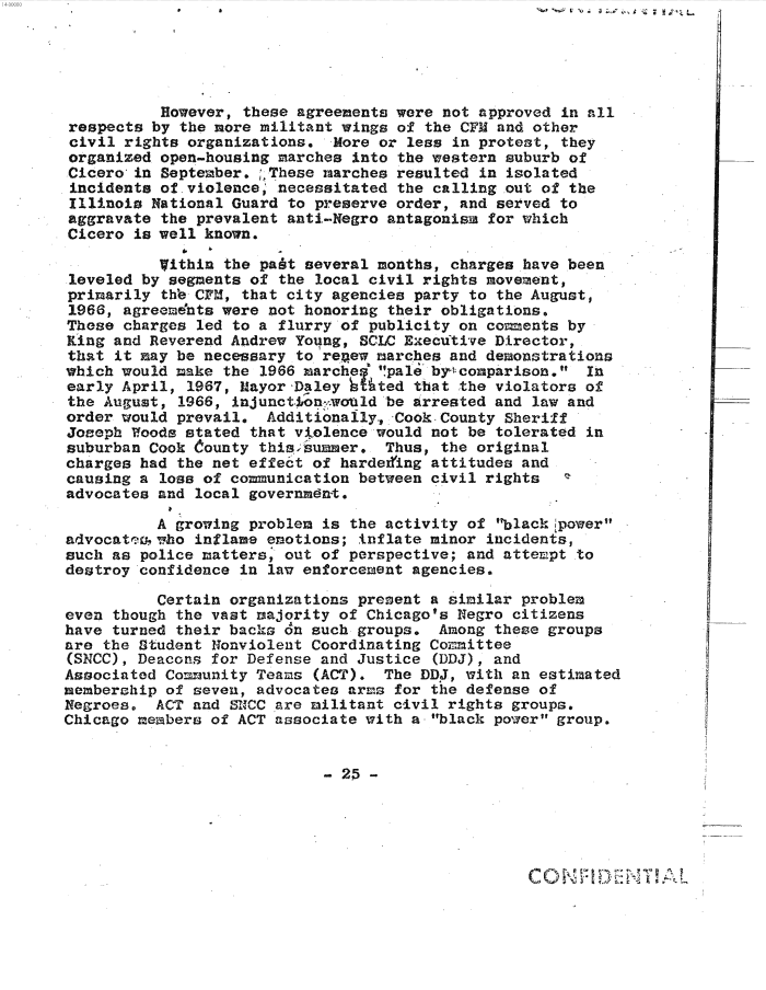 Page 33 of Hoover letter and FBI analysis on 1960s social unrest