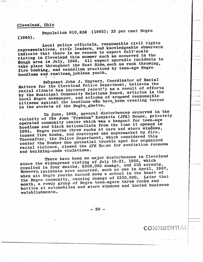 Page 36 of Hoover letter and FBI analysis on 1960s social unrest