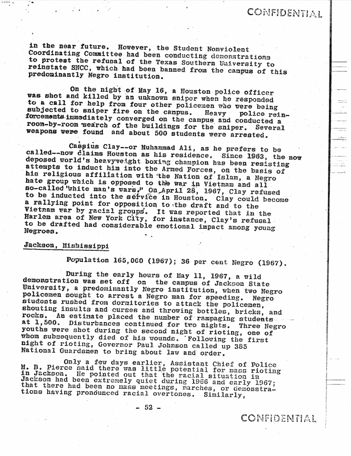 Page 60 of Hoover letter and FBI analysis on 1960s social unrest
