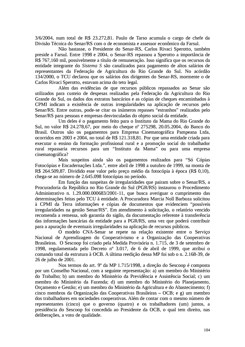 Page 104 from Relatório final da comissão