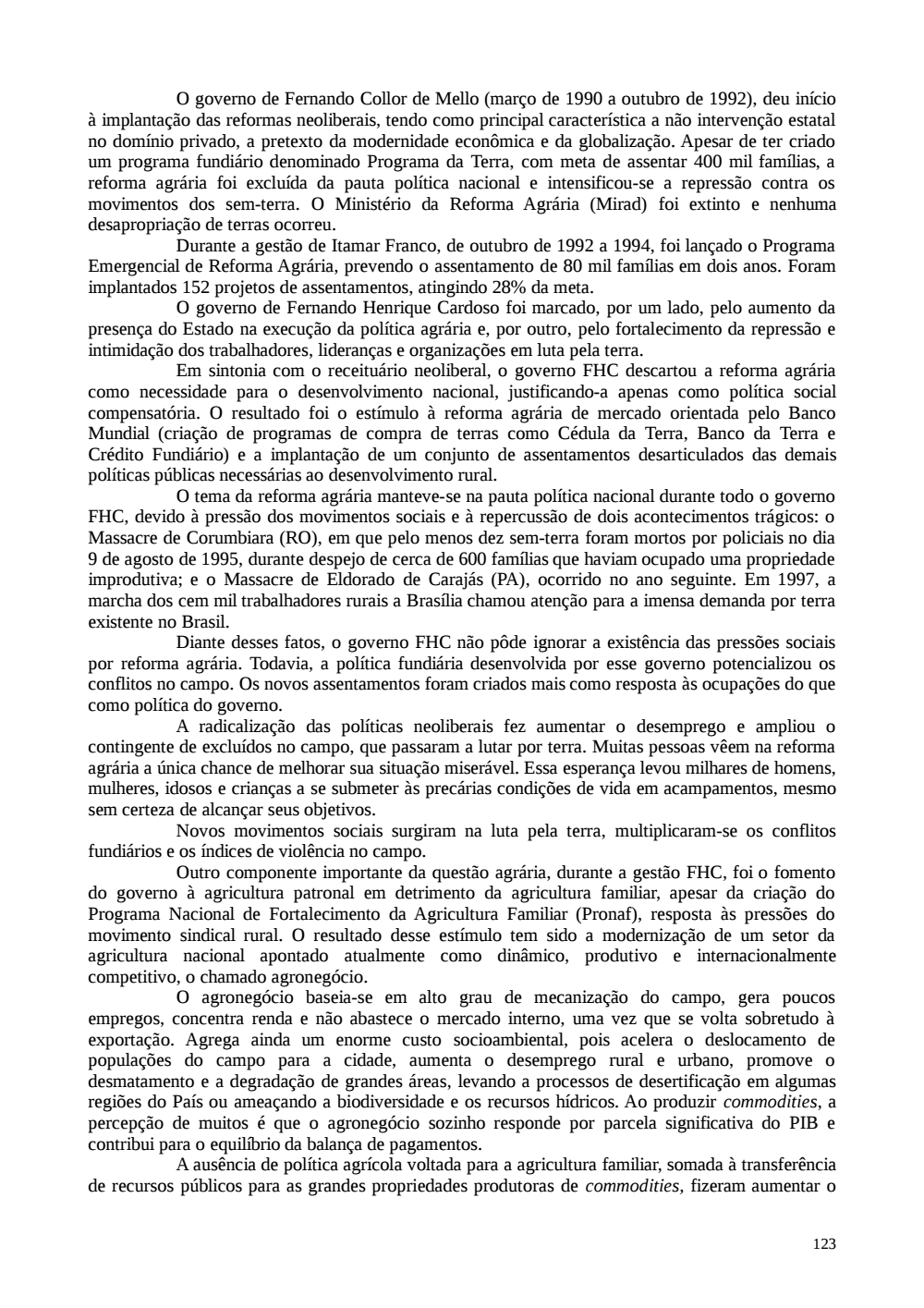 Page 123 from Relatório final da comissão