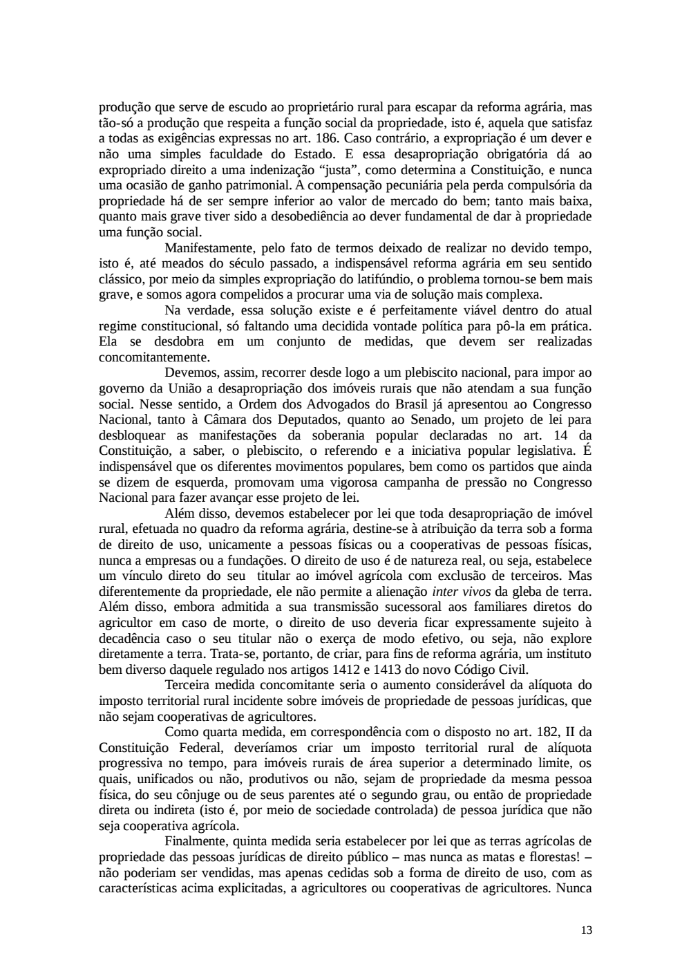 Page 13 from Relatório final da comissão