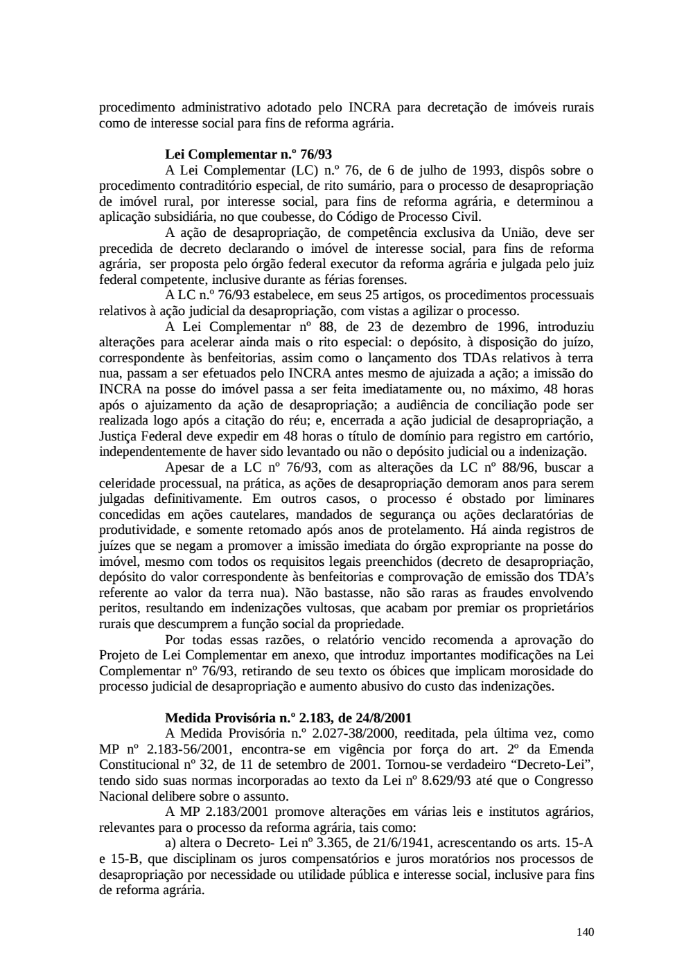 Page 140 from Relatório final da comissão