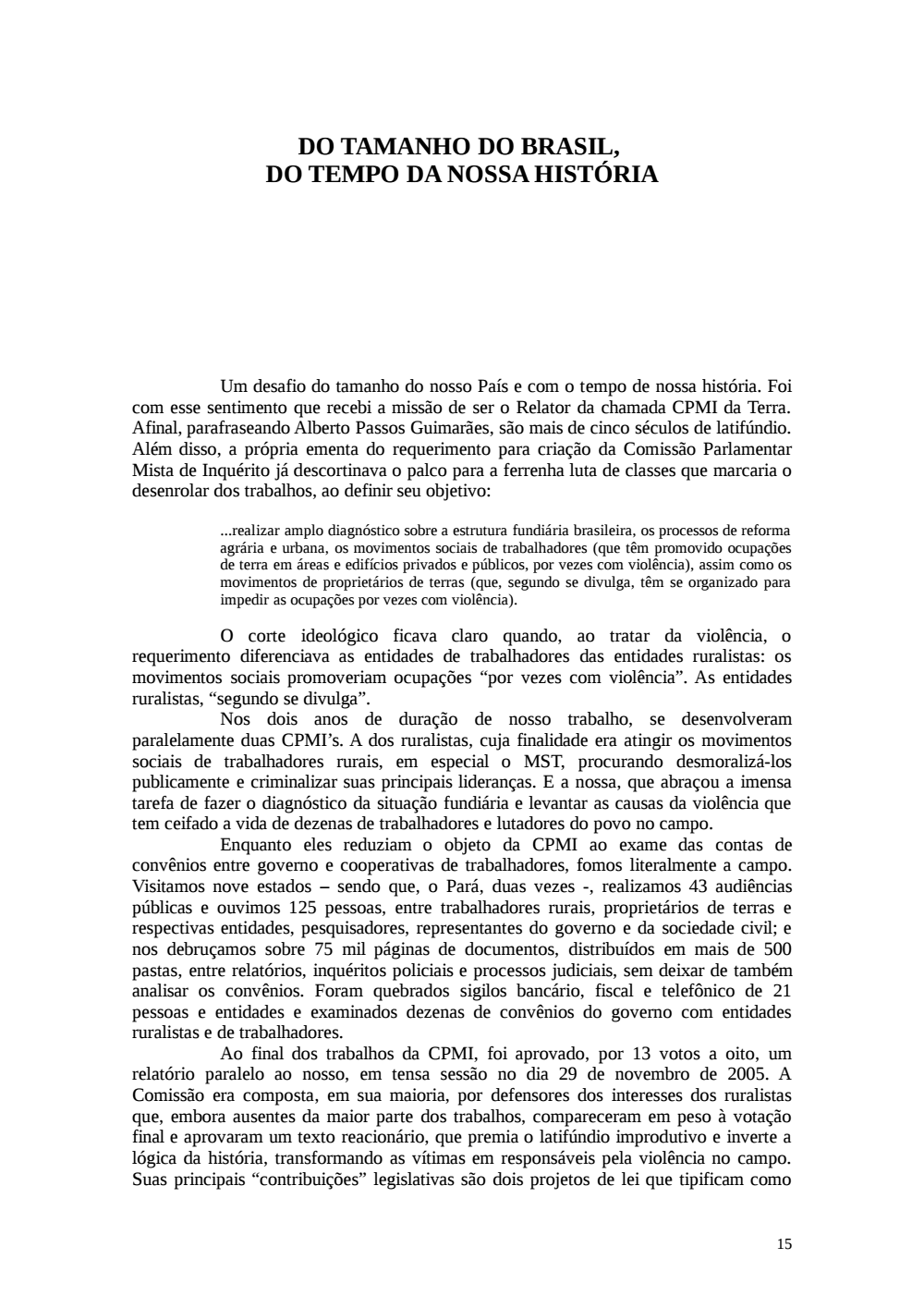 Page 15 from Relatório final da comissão