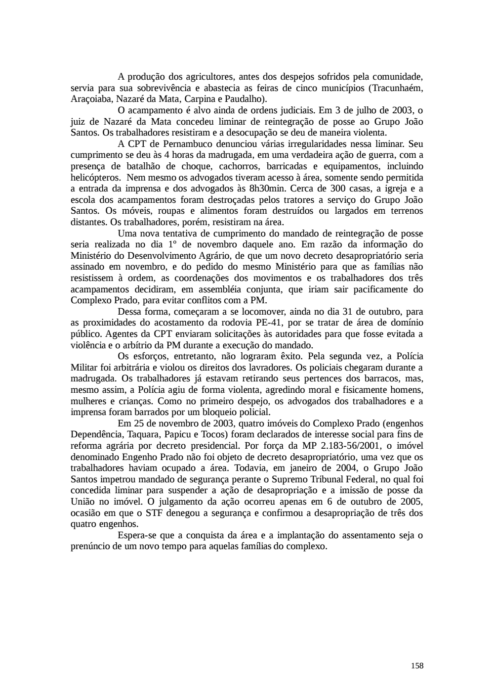 Page 158 from Relatório final da comissão