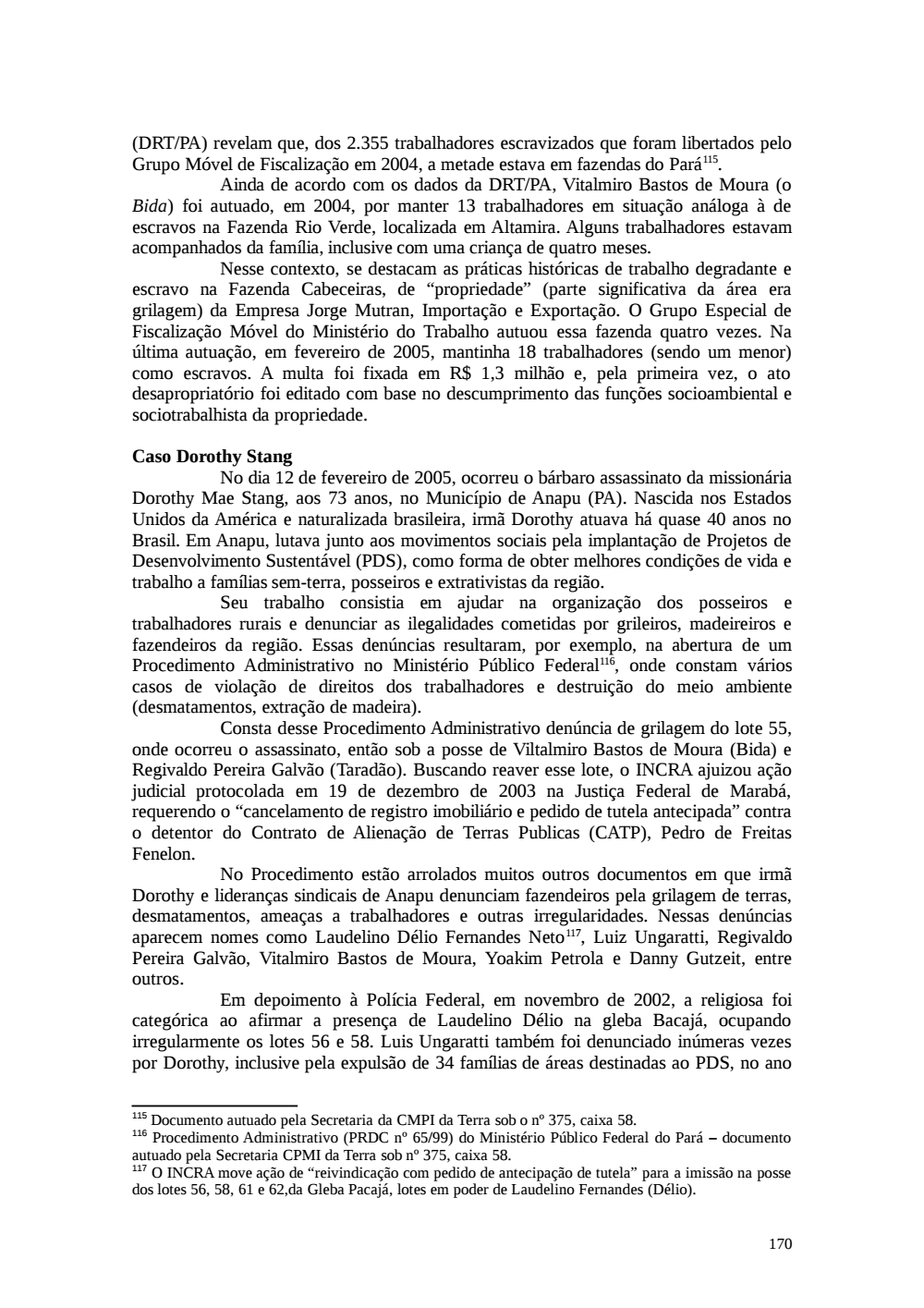 Page 170 from Relatório final da comissão