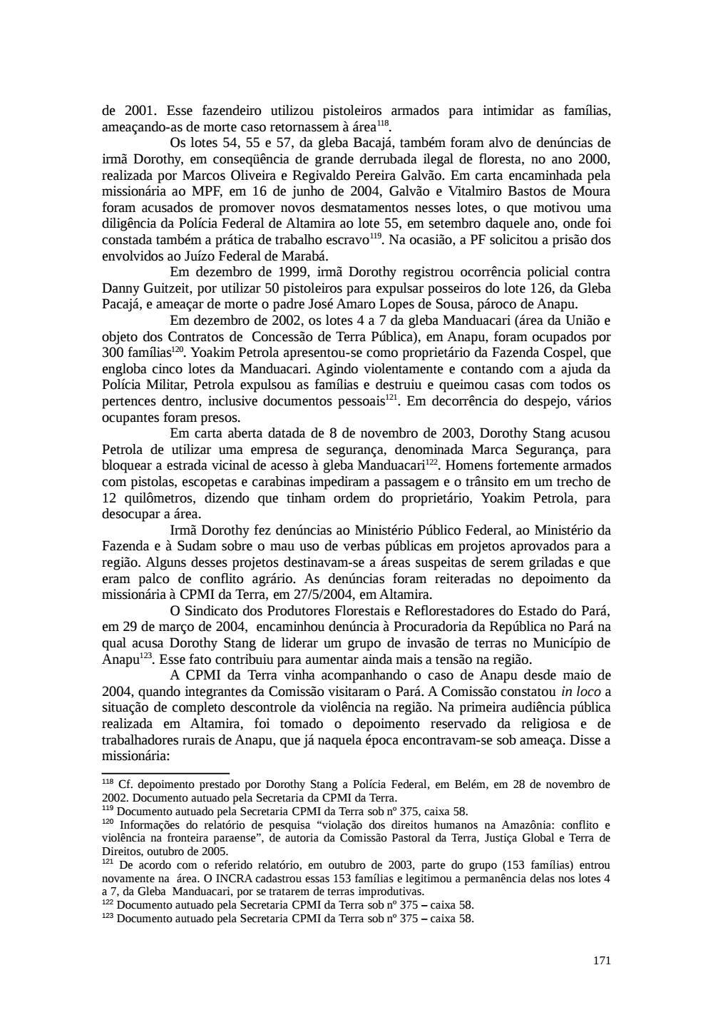 Page 171 from Relatório final da comissão
