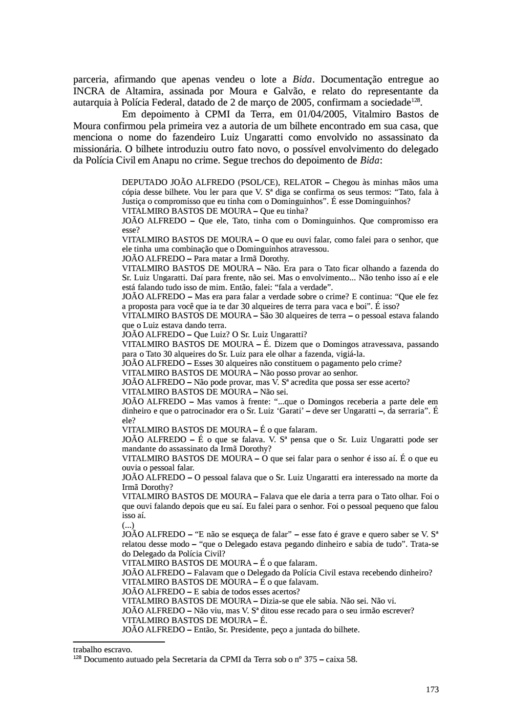 Page 173 from Relatório final da comissão