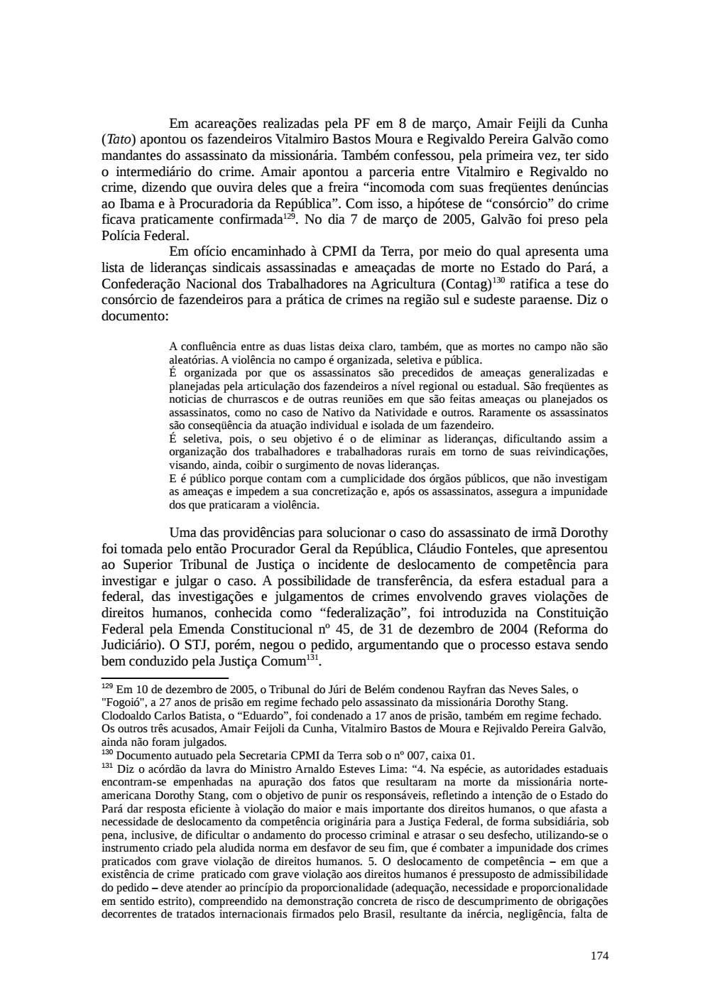 Page 174 from Relatório final da comissão