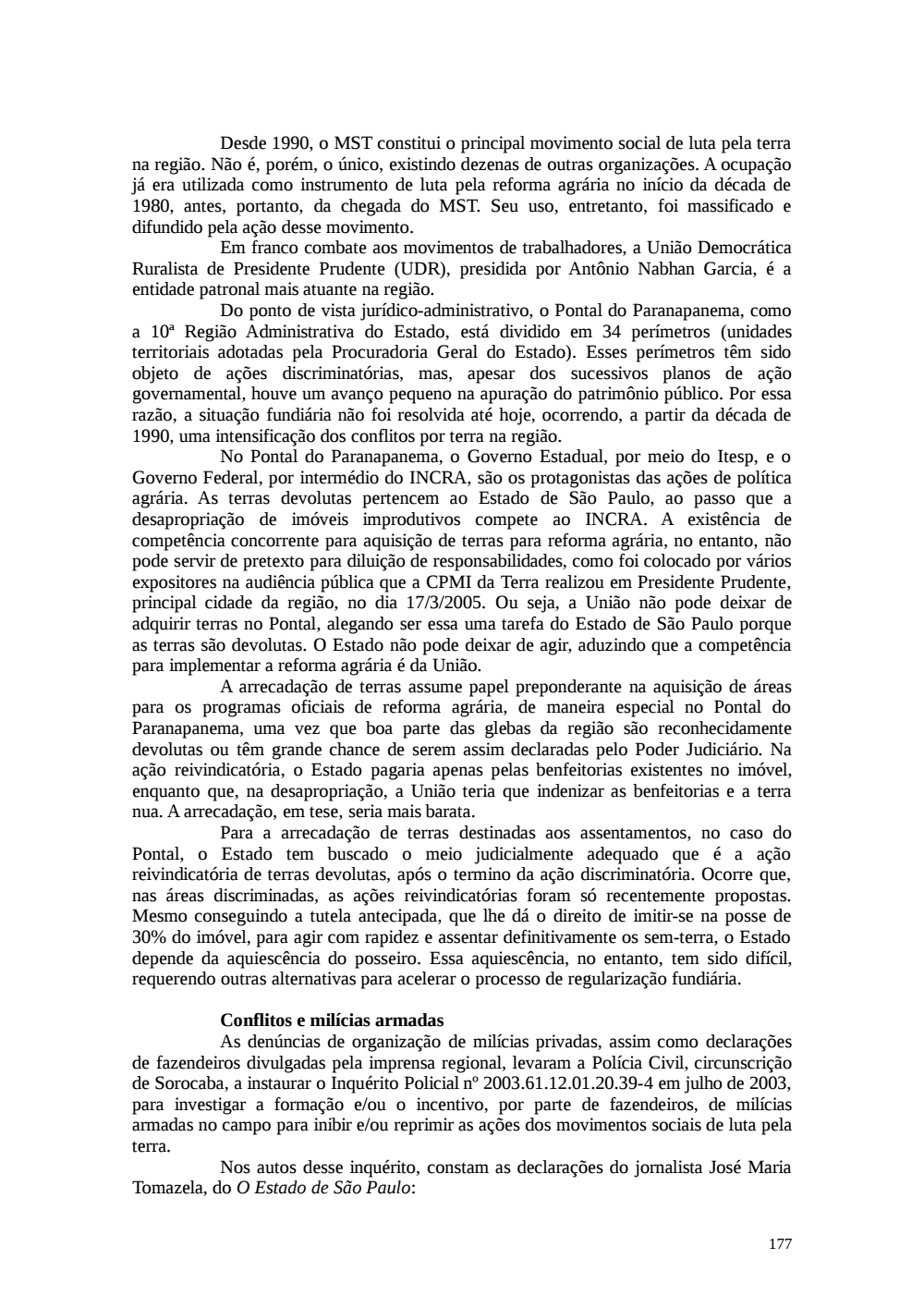 Page 177 from Relatório final da comissão