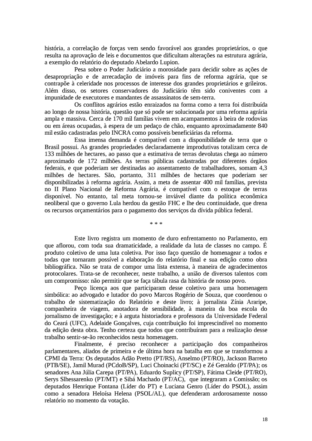 Page 18 from Relatório final da comissão
