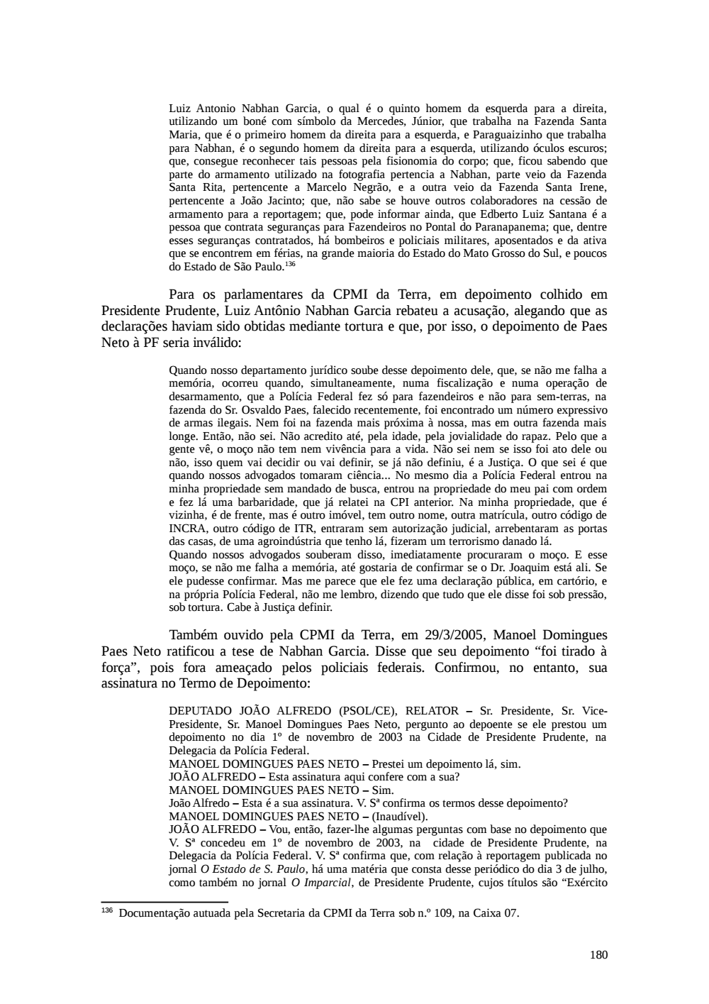 Page 180 from Relatório final da comissão